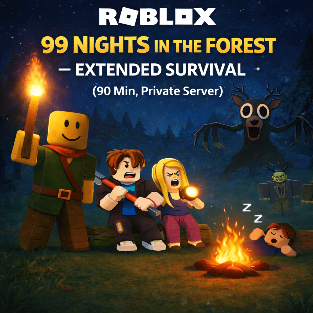 Roblox: 99 Nights in the Forest - Extended Survival (90 minutes, Private Servers)
