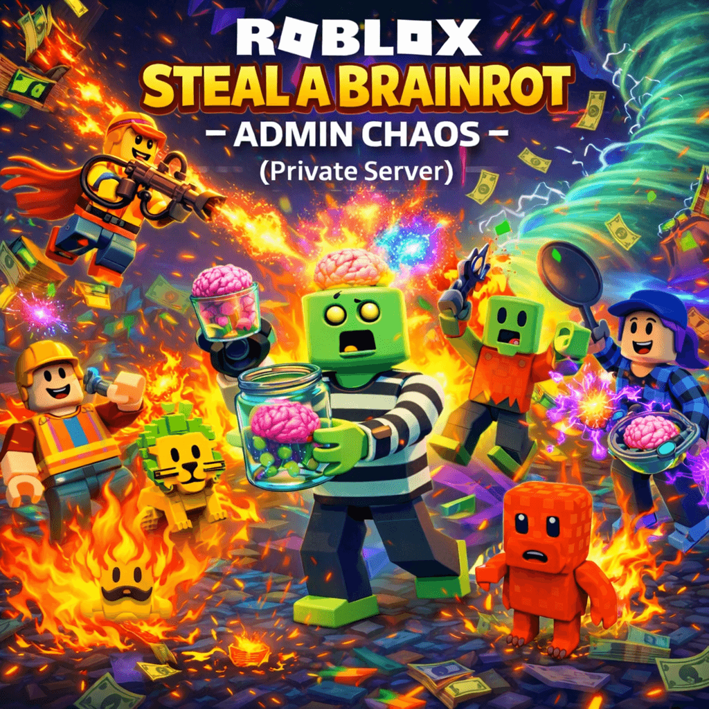 Roblox: Steal a Brainrot - Admin Chaos (Private Server)